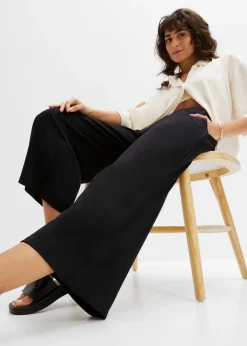 Pantalon en jersey à taille élastiquée