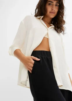 Pantalon en jersey à taille élastiquée