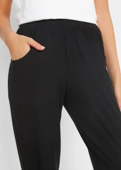 Pantalon en jersey à taille élastiquée