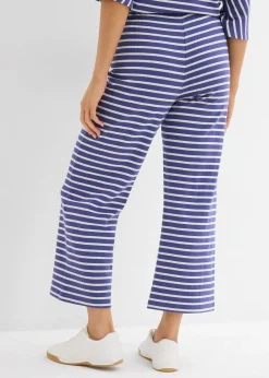 Pantalon en jersey coton texturé