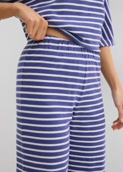 Pantalon en jersey coton texturé