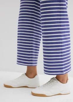 Pantalon en jersey coton texturé