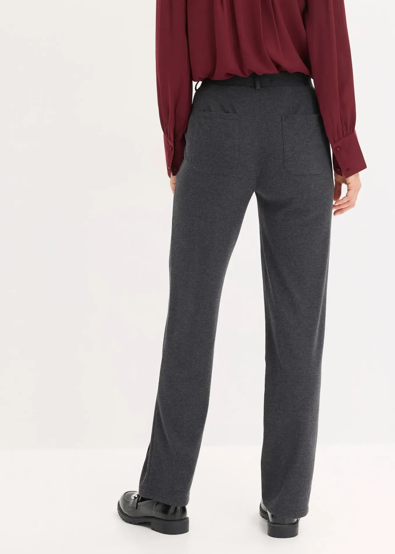 Pantalon en jersey coton avec passepoil