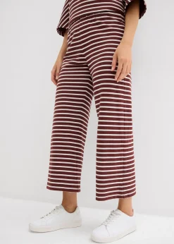 Pantalon en jersey coton texturé