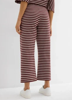 Pantalon en jersey coton texturé