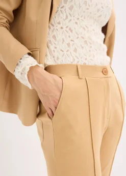 Pantalon en jersey coton avec passepoil