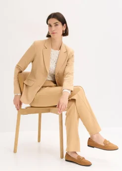 Pantalon en jersey coton avec passepoil