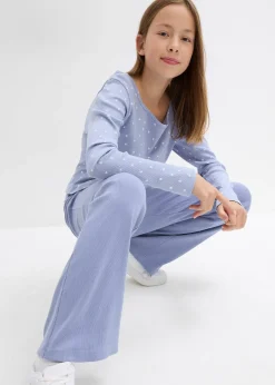 Pantalon en jersey de coton côtelé