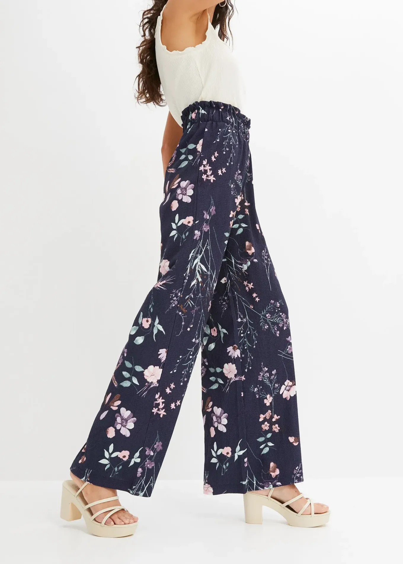 Pantalon en jersey de crêpe léger