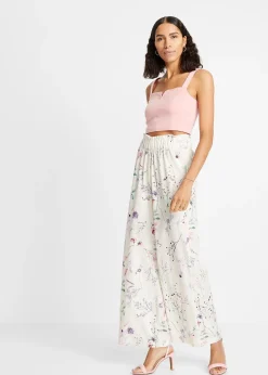 Pantalon en jersey de crêpe léger