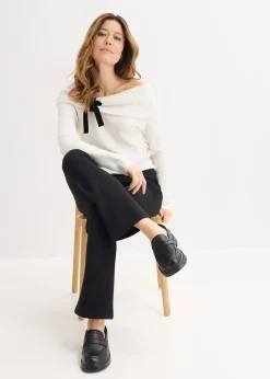 Pantalon en jersey effet froissé