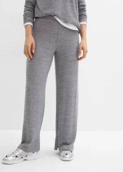 Pantalon en jersey effet maille