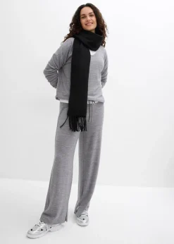 Pantalon en jersey effet maille