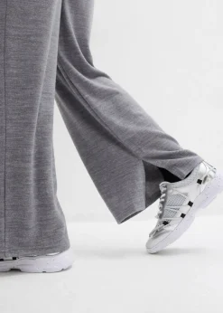 Pantalon en jersey effet maille