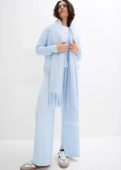 Pantalon en jersey effet maille