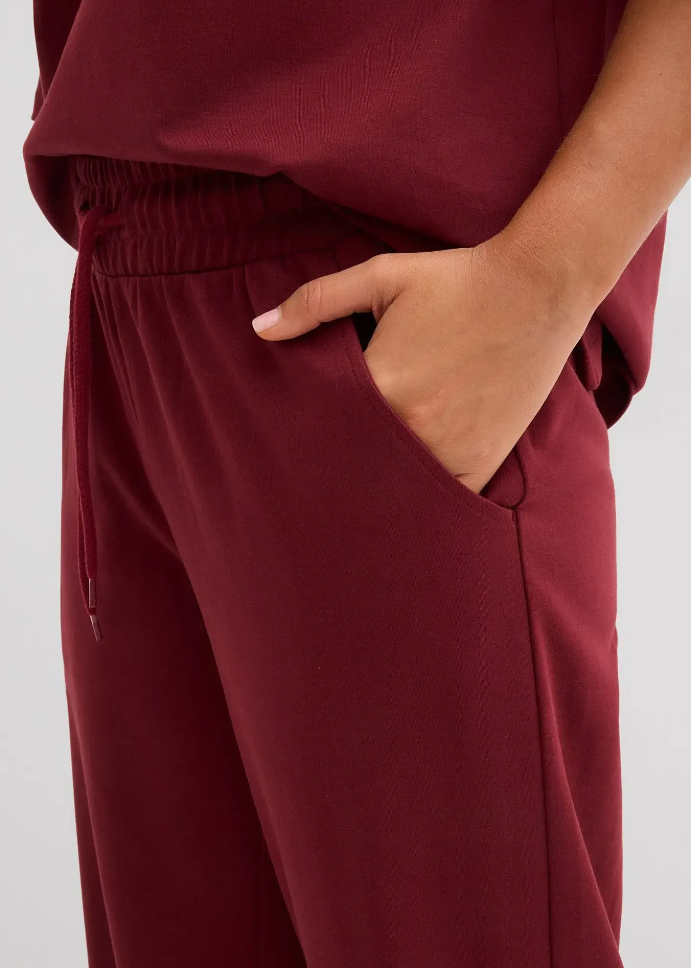 Pantalon en jersey interlock