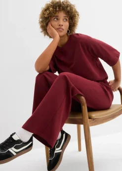 Pantalon en jersey interlock