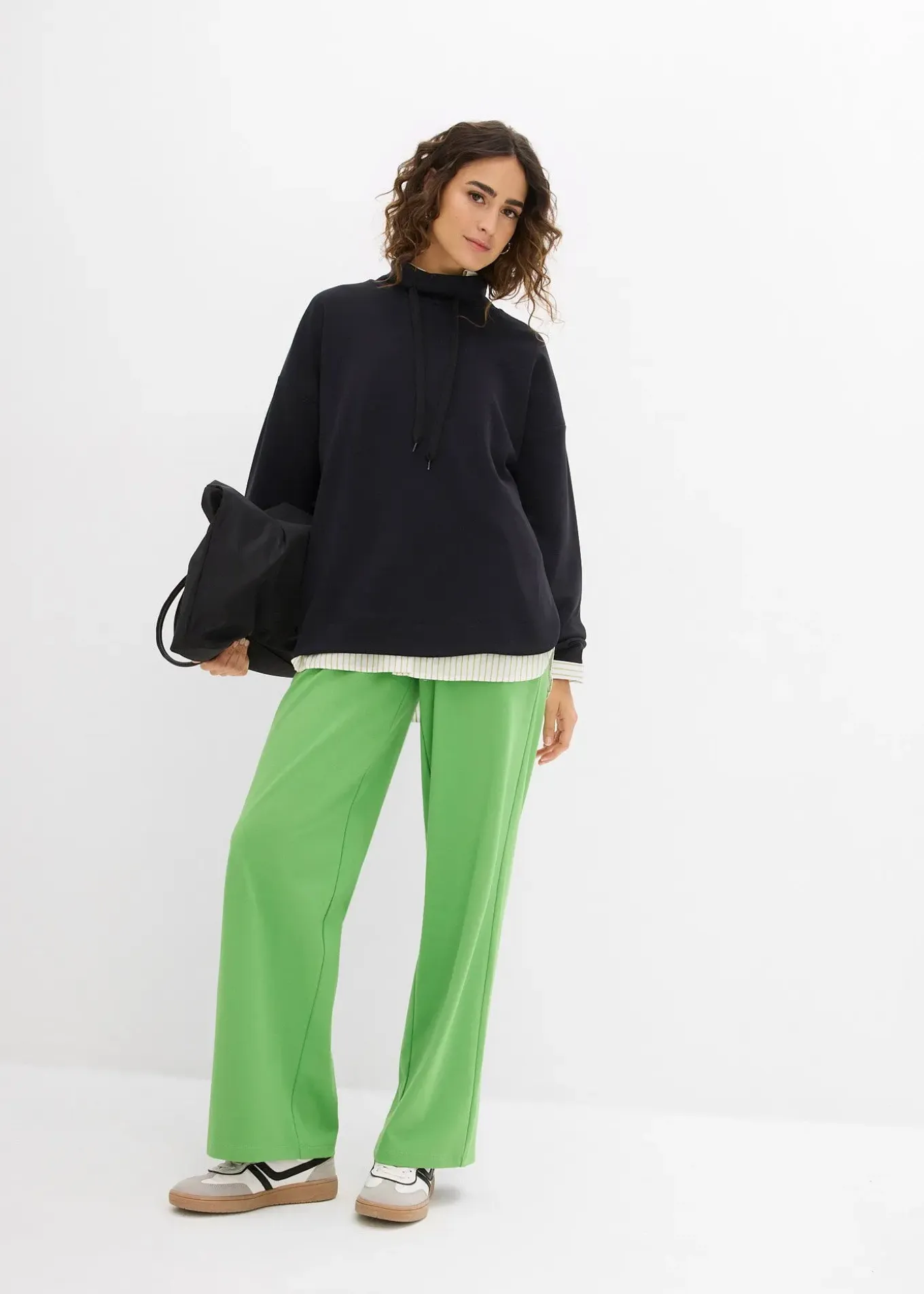 Pantalon en jersey interlock