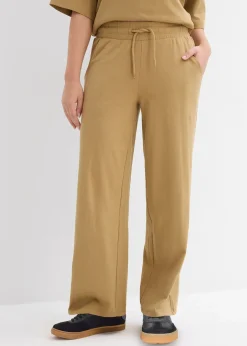 Pantalon en jersey interlock