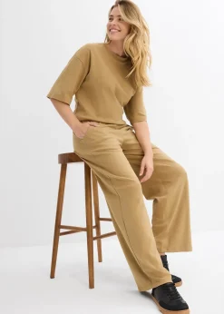 Pantalon en jersey interlock