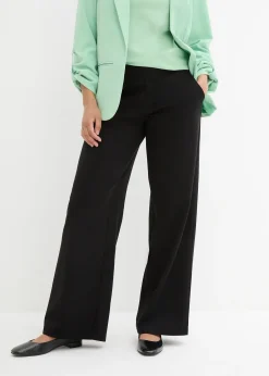 Pantalon en jersey milano à taille élastiquée