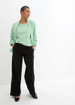 Pantalon en jersey milano à taille élastiquée