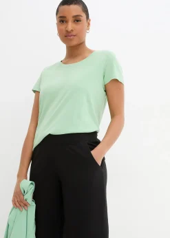 Pantalon en jersey milano à taille élastiquée