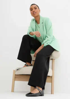 Pantalon en jersey milano à taille élastiquée