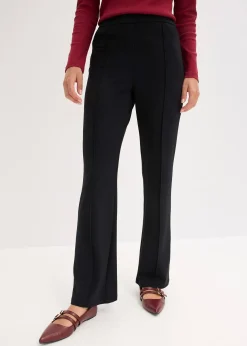 Pantalon en jersey milano à taille élastiquée