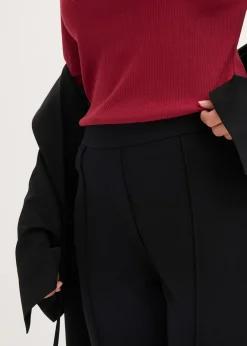 Pantalon en jersey milano à taille élastiquée
