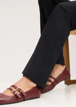 Pantalon en jersey milano à taille élastiquée