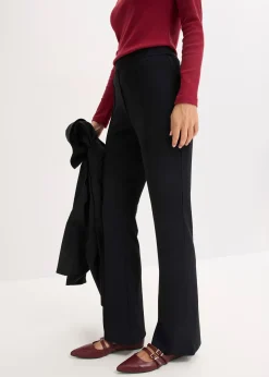 Pantalon en jersey milano à taille élastiquée