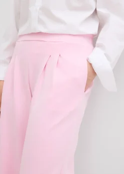Pantalon en jersey néoprène à pinces