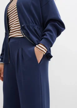 Pantalon en jersey néoprène à pinces