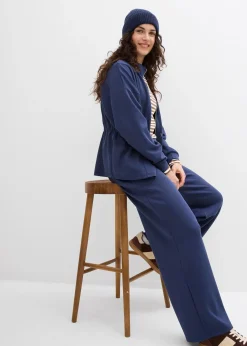 Pantalon en jersey néoprène à pinces