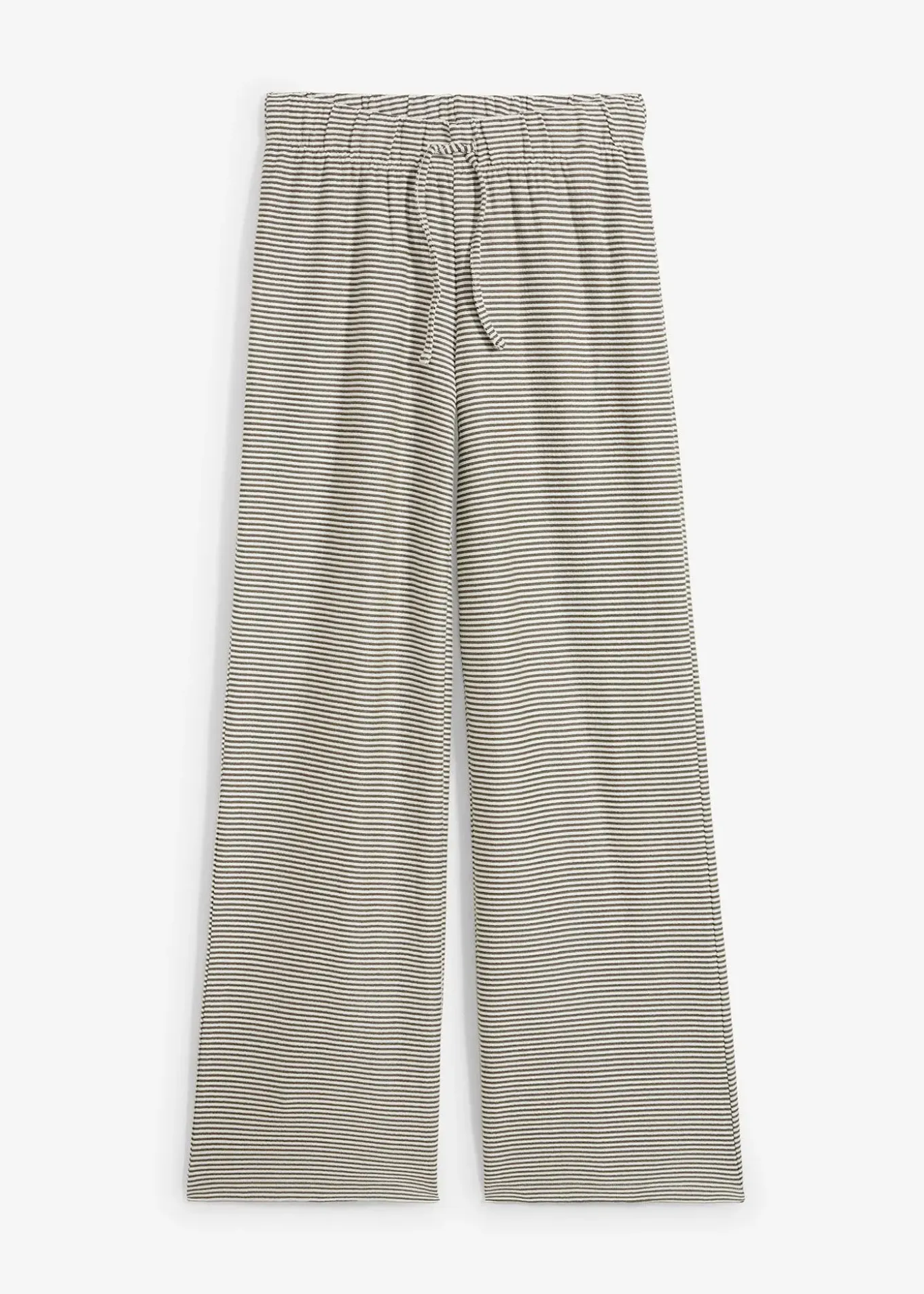 Pantalon en jersey rayé avec cordon de serrage, coton majoritaire