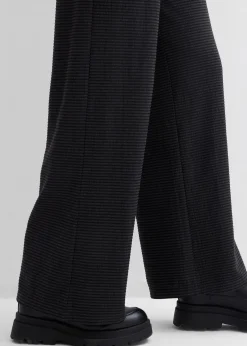 Pantalon en jersey rayé avec cordon de serrage, coton majoritaire