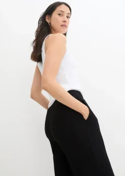 Pantalon en jersey texturé