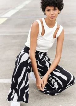 Pantalon en jersey viscose