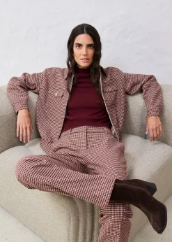 Pantalon en laine majoritaire