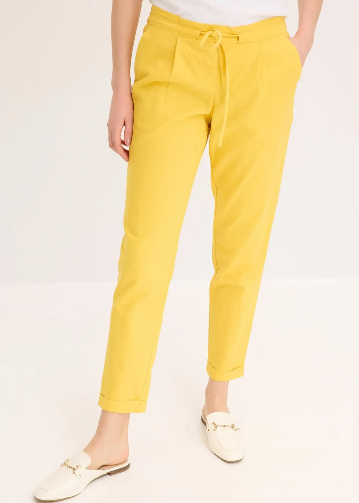 Pantalon en lin mélangé