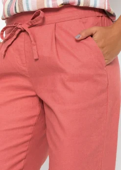 Pantalon en lin mélangé