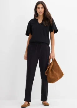 Pantalon en lin mélangé