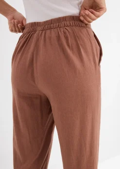 Pantalon en lin mélangé
