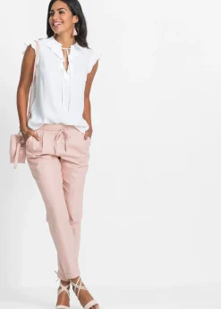 Pantalon en lin mélangé