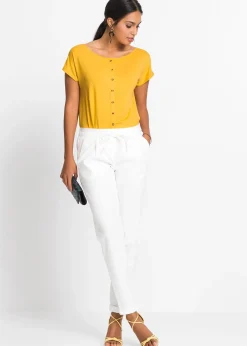 Pantalon en lin mélangé