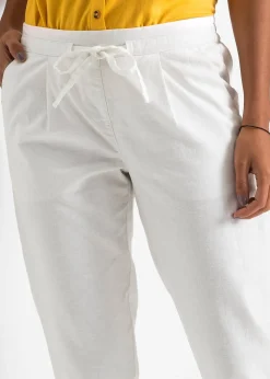Pantalon en lin mélangé