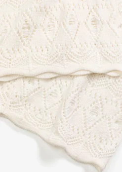 Pantalon en maille ajourée à taille élastiquée