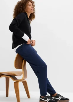 Pantalon en molleton, taille élastiquée