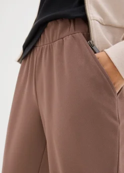 Pantalon en néoprène à taille élastiquée